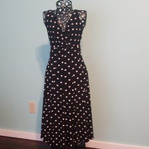 Black w/ white Polka dots